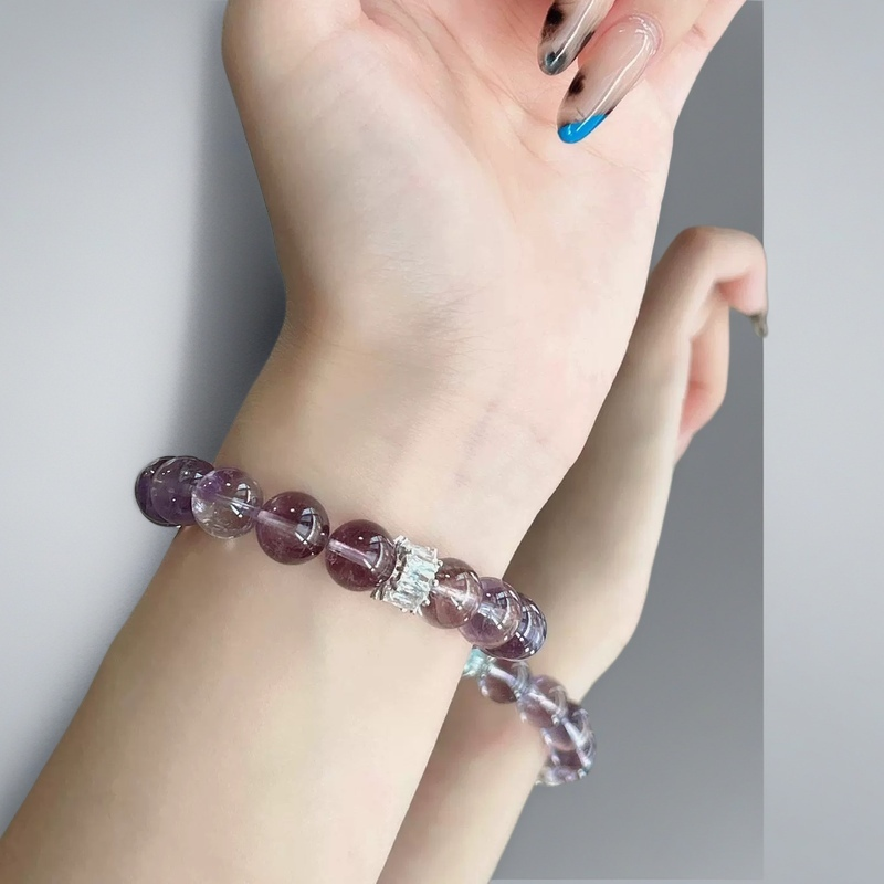 Amethyst  × Clear Quartz Energy bracelet