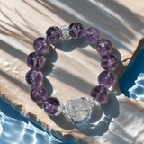 Amethyst  × Clear Quartz Energy bracelet