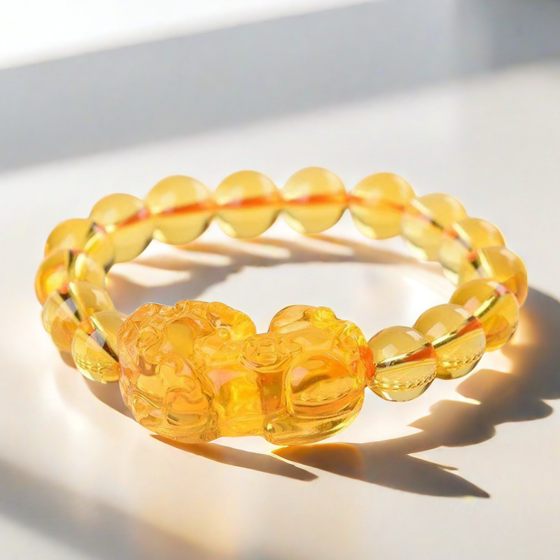 Citrine × Pixiu Crystal Bracelet