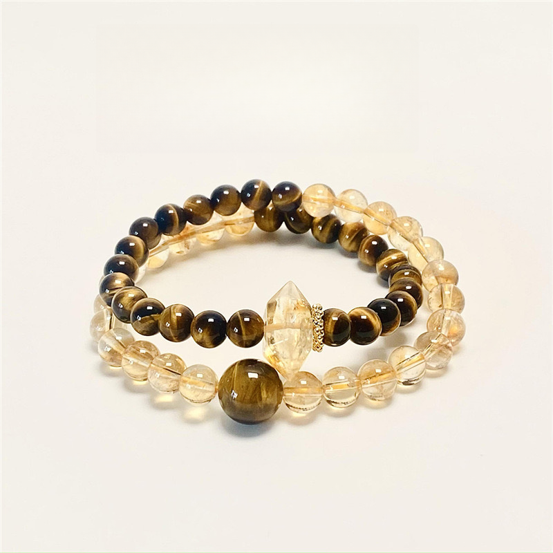 Citrine × Tiger’s Eye Energy Bracelet