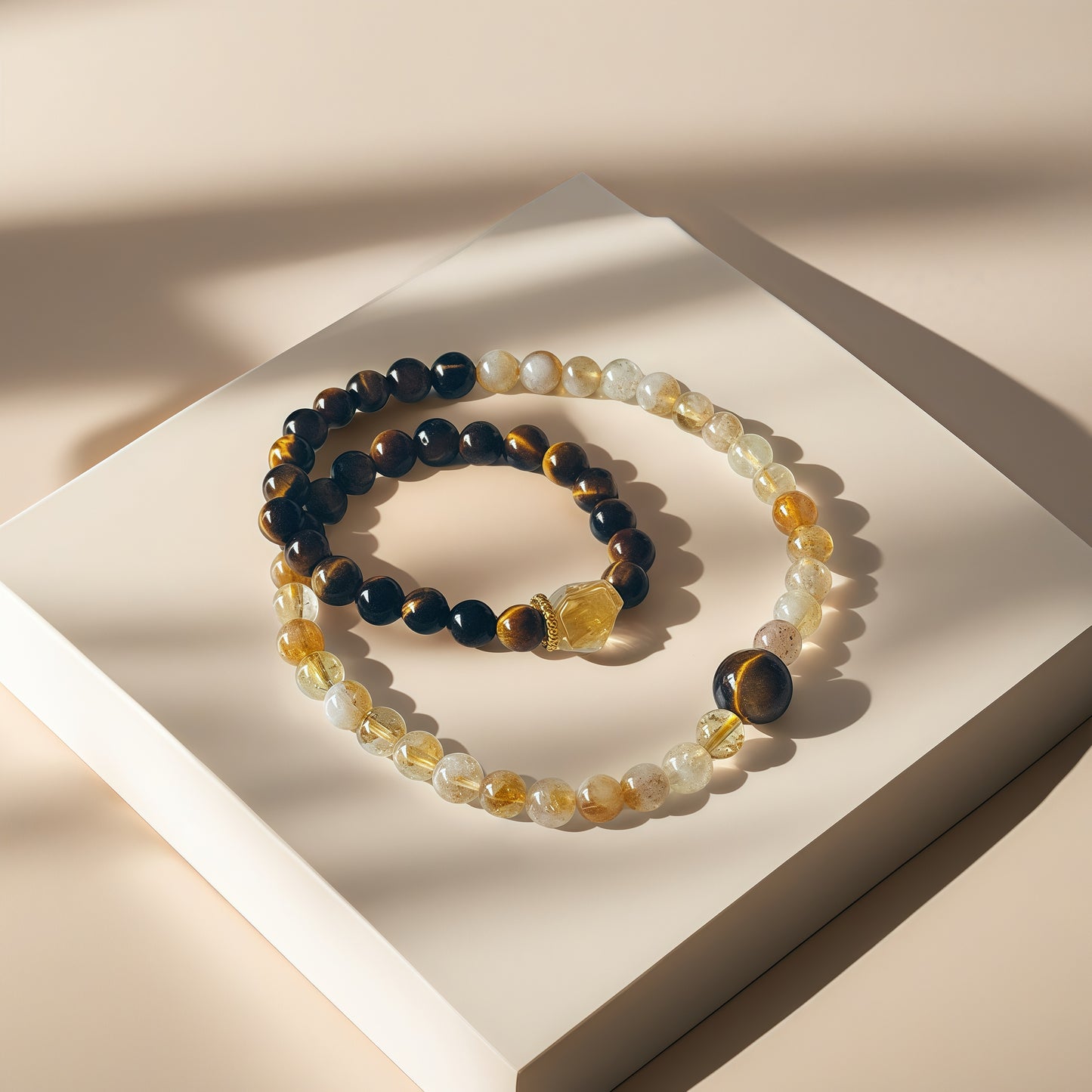 Citrine × Tiger’s Eye Energy Bracelet