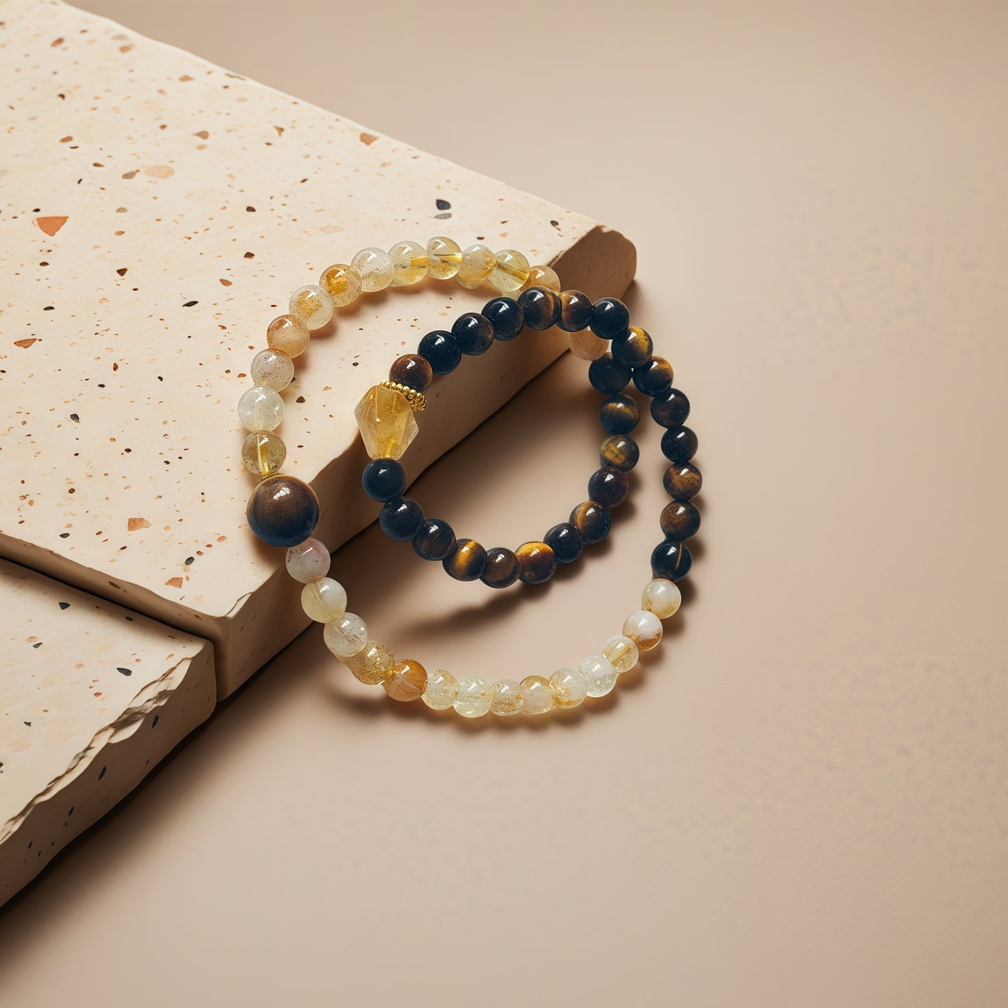 Citrine × Tiger’s Eye Energy Bracelet