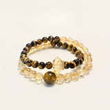 Citrine × Tiger’s Eye Energy Bracelet