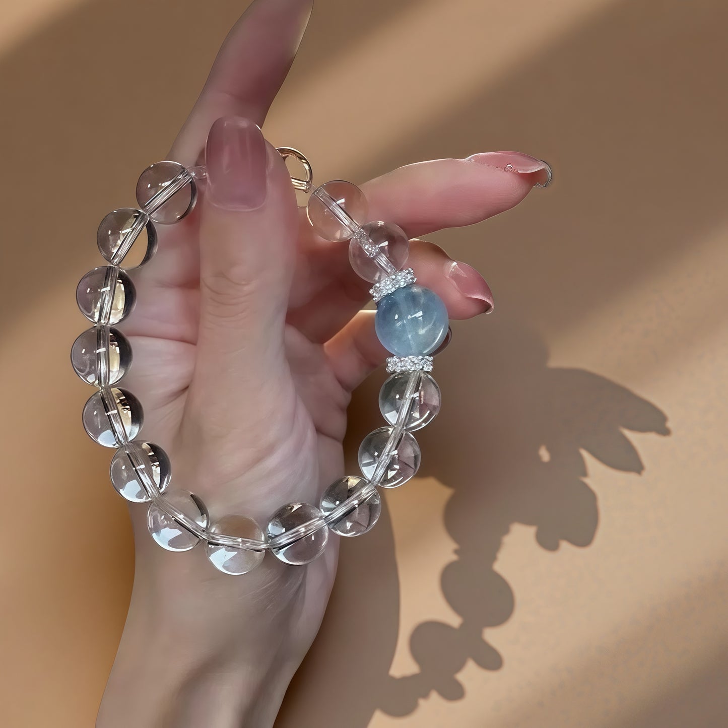 Clear Quartz × Aquamarine Bracelet