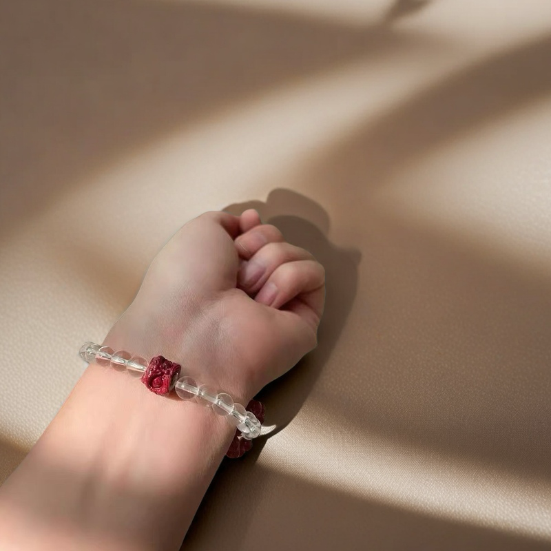 Clear Quartz × Awakened Lion Energy Bracelet