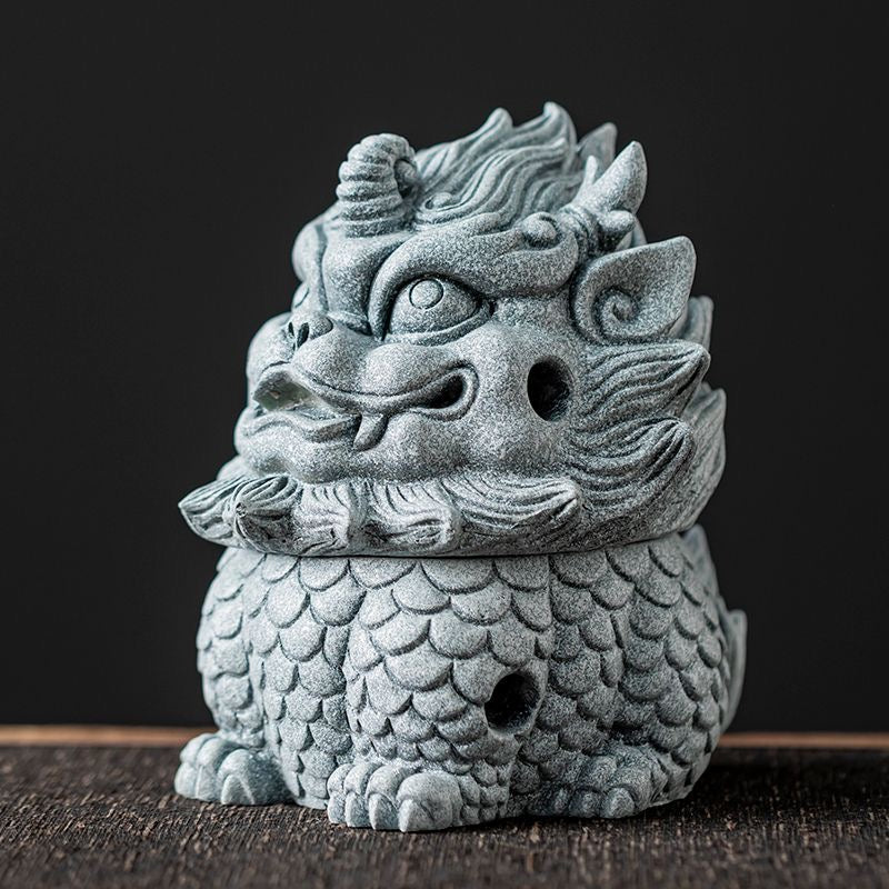 Double Blessings Pi Xiu Incense Burner