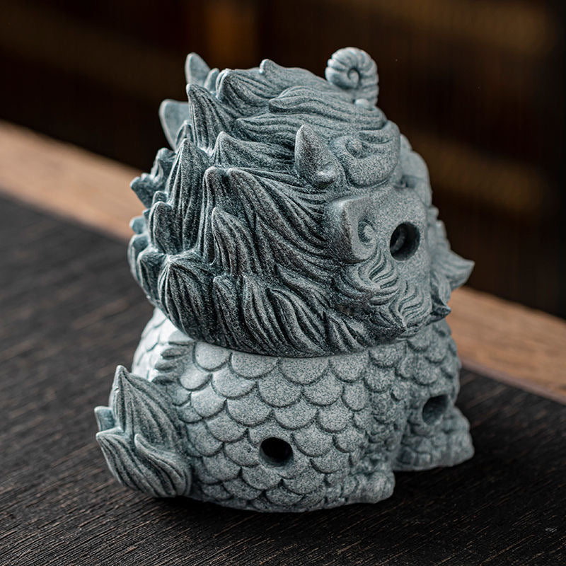 Double Blessings Pi Xiu Incense Burner
