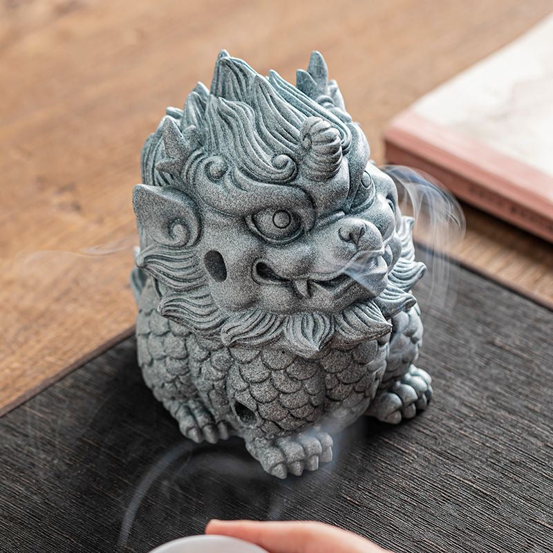 Double Blessings Pi Xiu Incense Burner