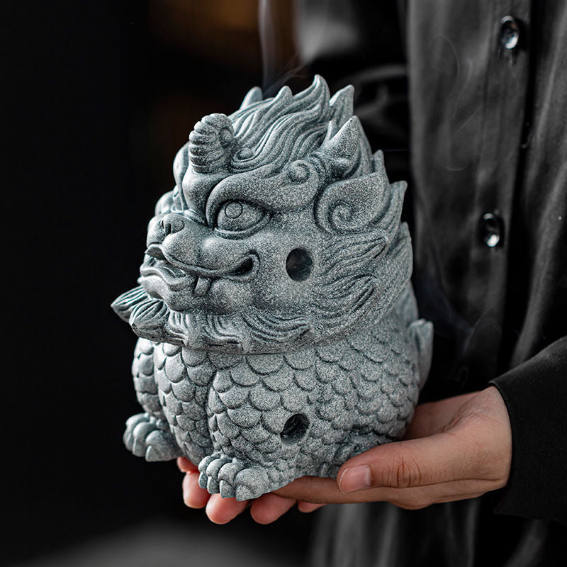 Double Blessings Pi Xiu Incense Burner