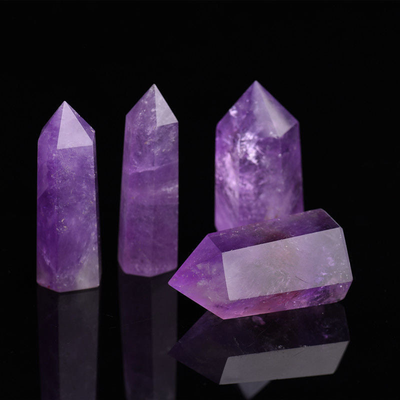 Healing Natural Amethyst Rough Stone Wand