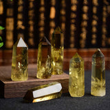Healing Natural Citrine Rough Stone Wand