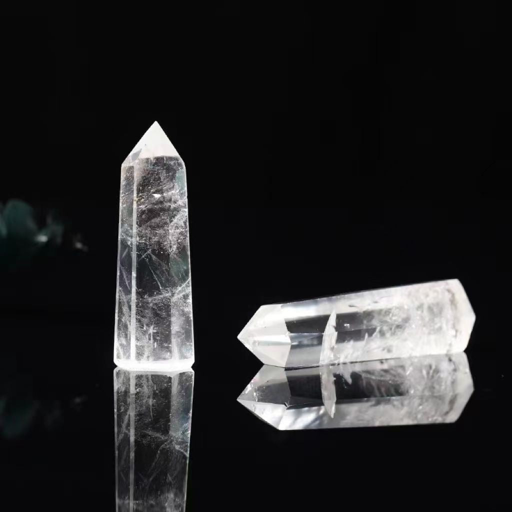 Healing Natural Clea Quartz Rough Stone Wand2