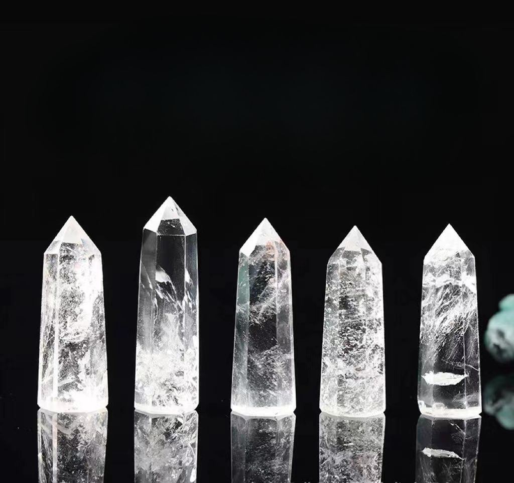 Healing Natural Clea Quartz Rough Stone Wand2