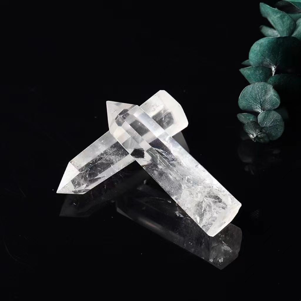 Healing Natural Clea Quartz Rough Stone Wand2