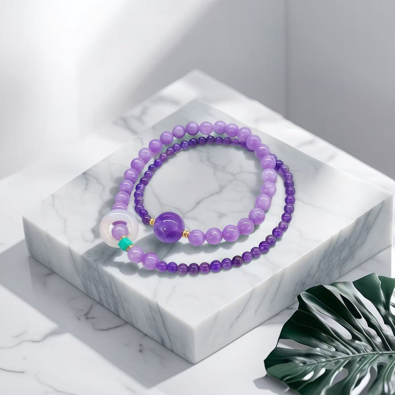Lavender Amethyst × Classic Amethyst Bracelet
