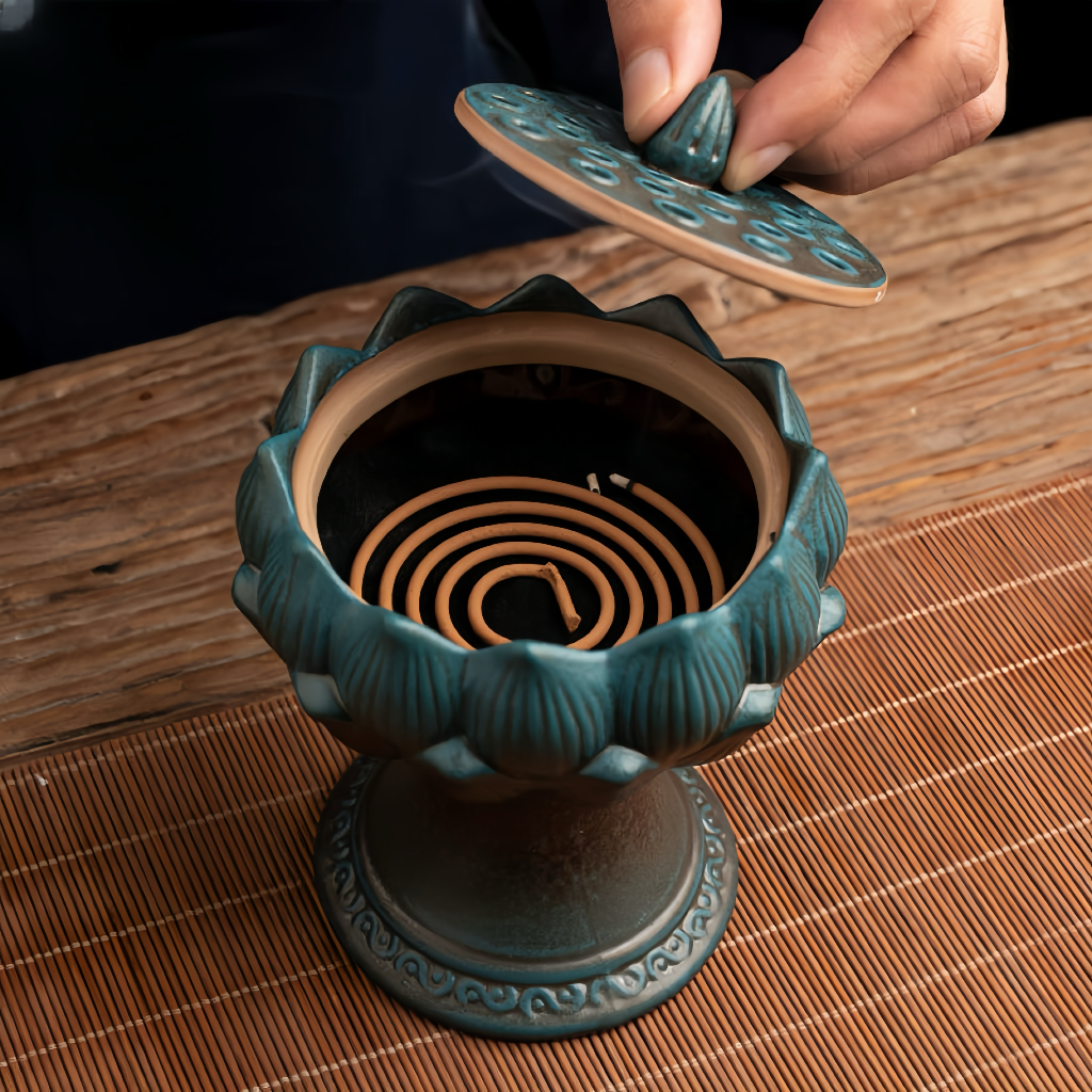 Lotus Lantern Backflow Incense Burner