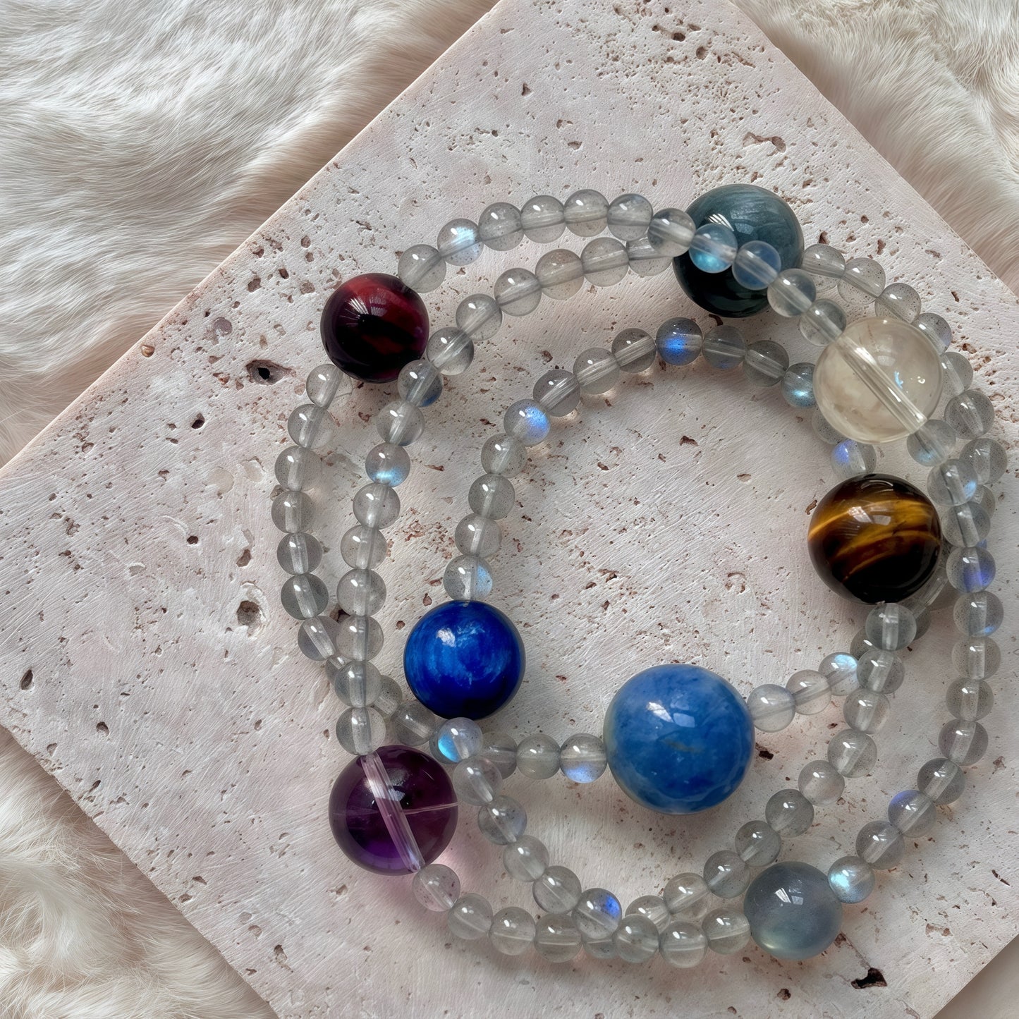 Moonstone × Tiger’s Eye Bracelet