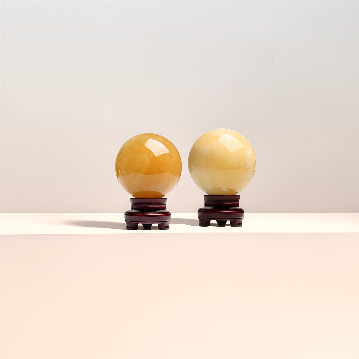 Natural Citrine Crystal Healing Ball Sphere with Stand