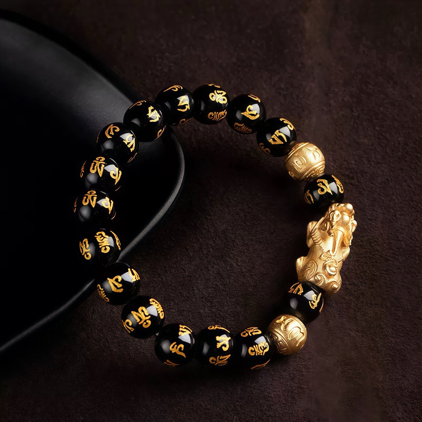 Obsidian × Pi Xiu Bracelet