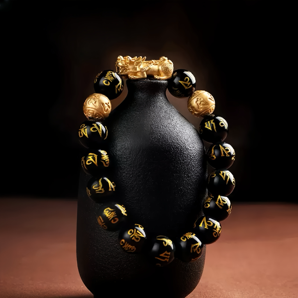 Obsidian × Pi Xiu Bracelet