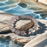 Rose Quartz × Clear Quartz × Amethyst Bracelet