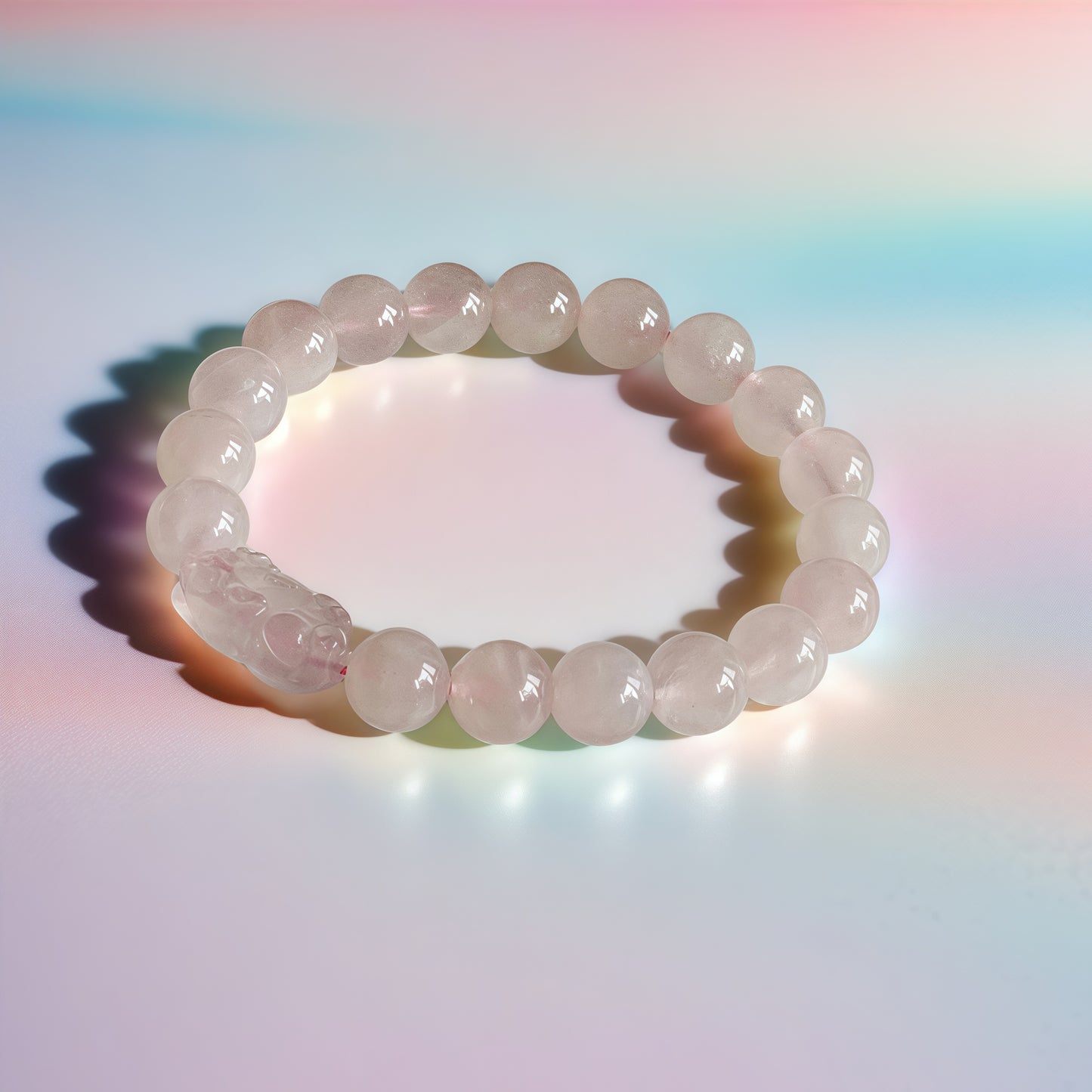 Rose Quartz × Pi Xiu Bracelet