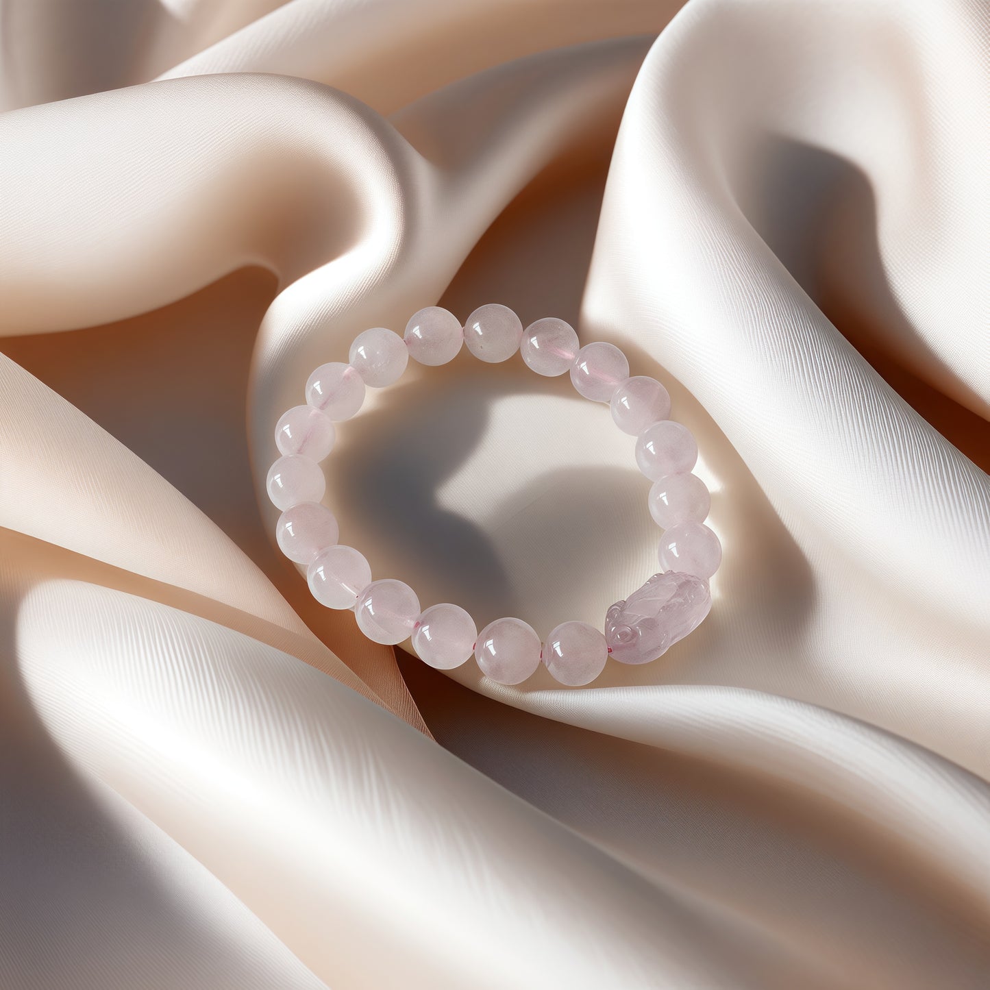 Rose Quartz × Pi Xiu Bracelet