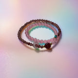 Rose × Strawberry Quartz Energy Bracelet