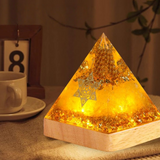 Yellow Crystal Pyramid Decor - Stone of Abundance