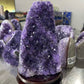 Amethyst Geode Crystal Cluster with Stand