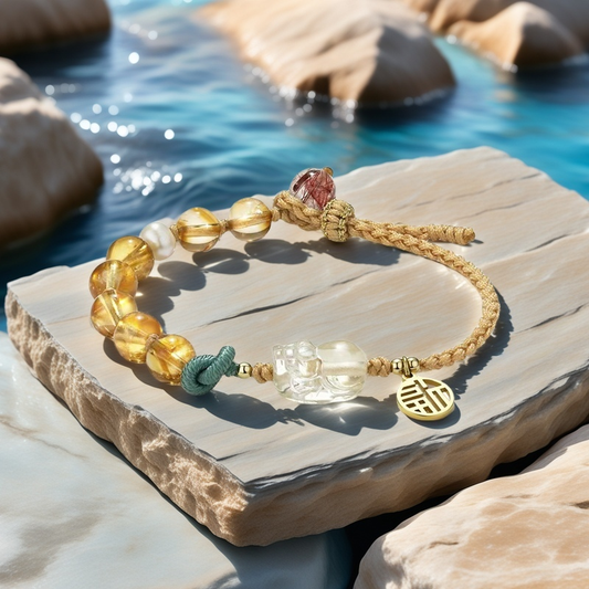Citrine × Pi Xiu Wealth Guardian Bracelet