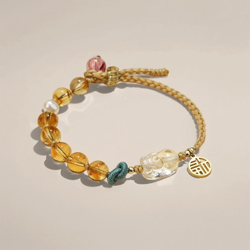 Citrine × Pi Xiu Wealth Guardian Bracelet