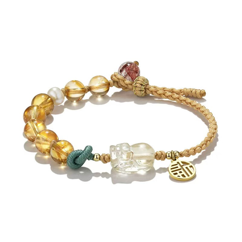 Citrine × Pi Xiu Wealth Guardian Bracelet