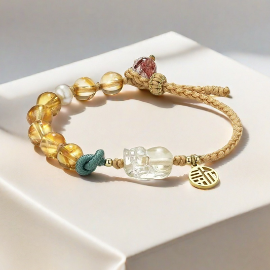 Citrine × Pi Xiu Wealth Guardian Bracelet