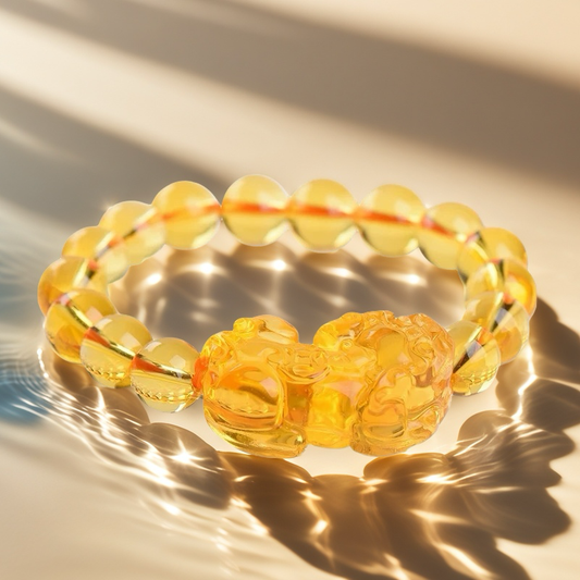 Citrine × Pixiu Crystal Bracelet