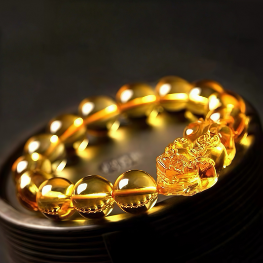Citrine × Pixiu Crystal Bracelet