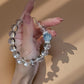 Clear Quartz × Aquamarine Bracelet