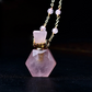 Crystal perfume bottle necklace
