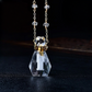Crystal perfume bottle necklace