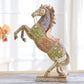 Diamond Horse Statue for Wealth Feng Shui Decor