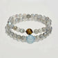 Gray Moonstone × Tiger’s Eye Energy Bracelet