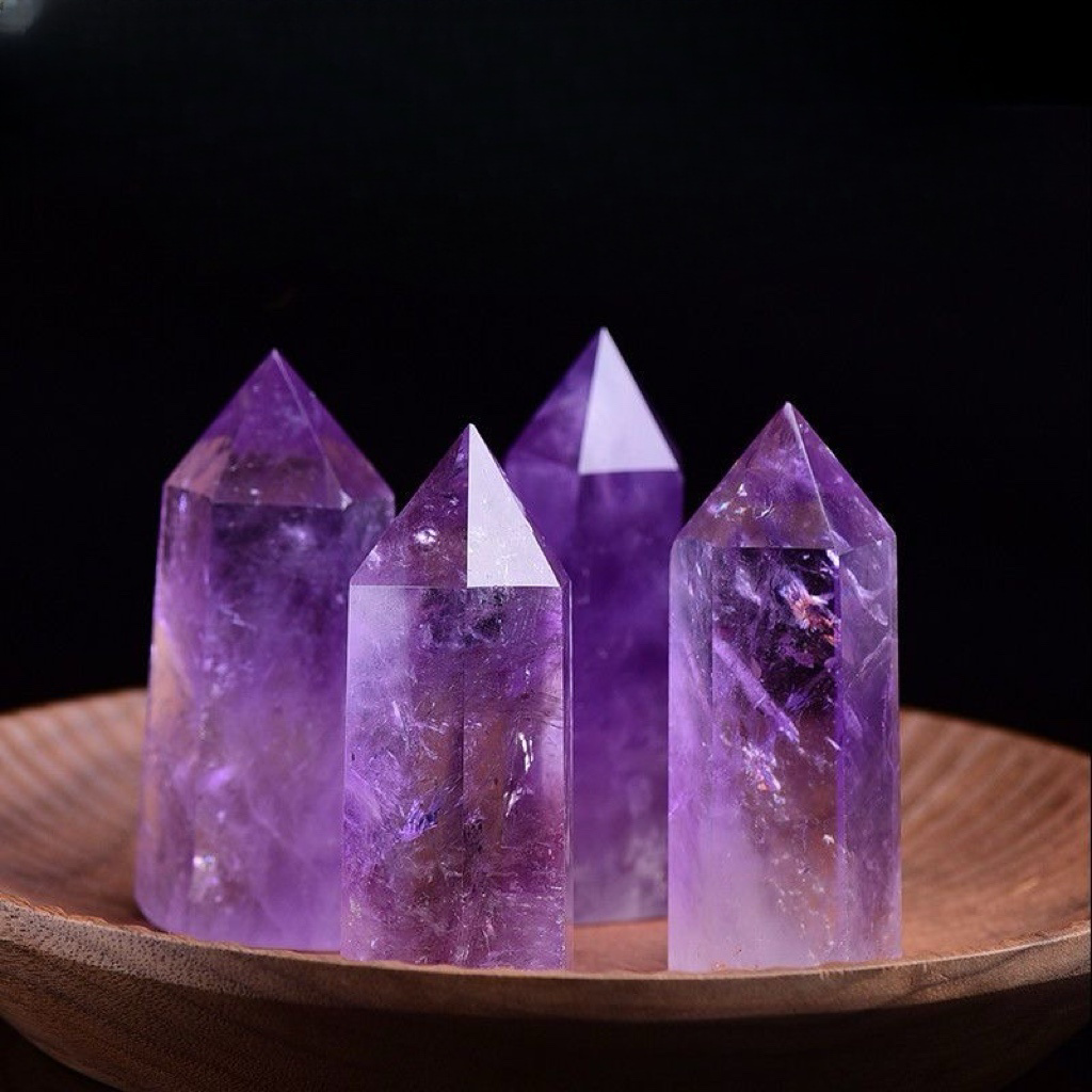 Healing Natural Amethyst Rough Stone Wand