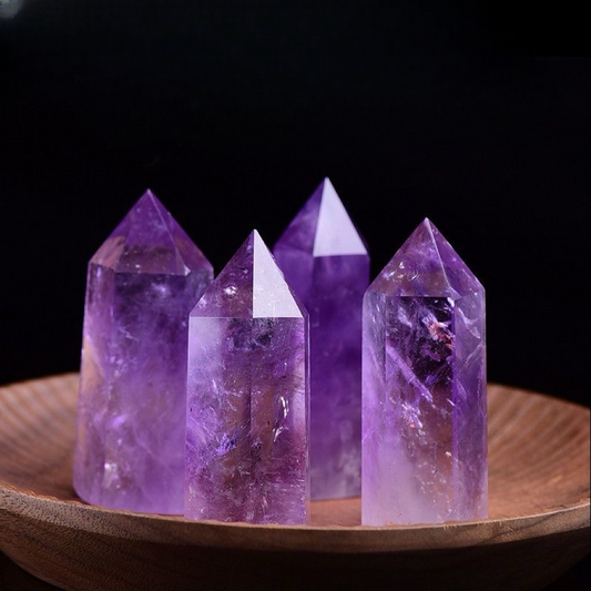 Healing Natural Amethyst Rough Stone Wand