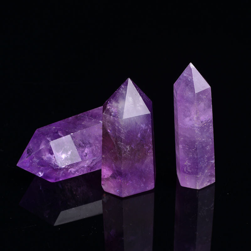 Healing Natural Amethyst Rough Stone Wand