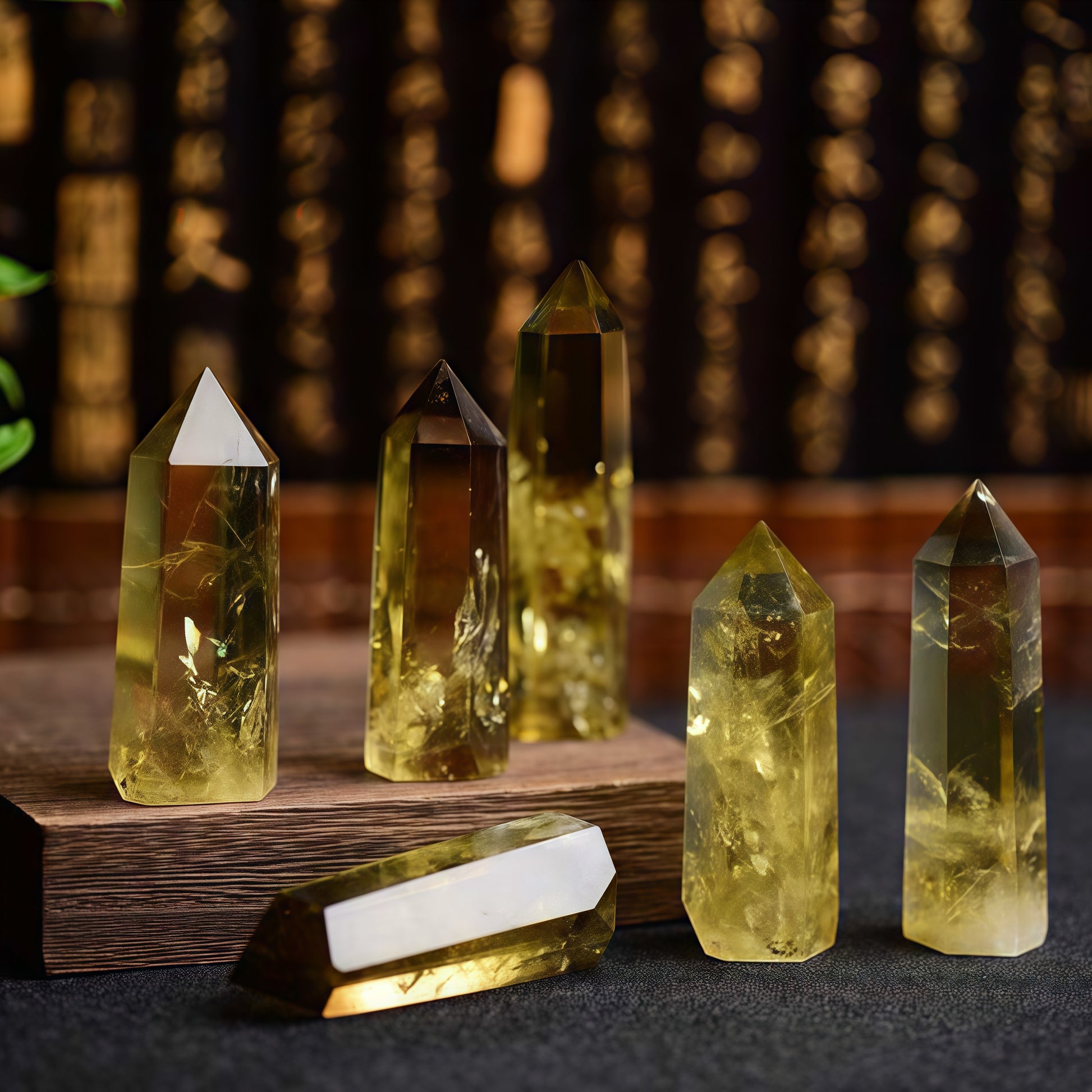 Healing Natural Citrine Rough Stone Wand