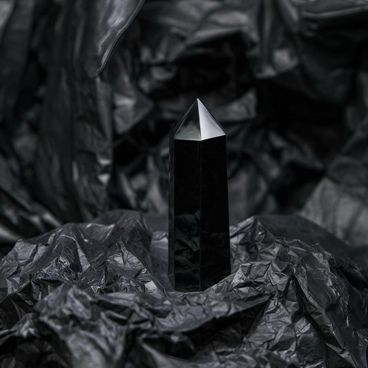 Healing Natural Obsidian Rough Stone Wand