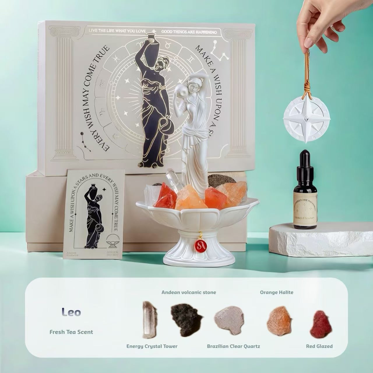 Leo_Zodiac_Crystal_Aromatherapy_Set_Personalized_Diffuser_Collection_FUVIBE_
