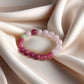 Madagascar Purple Rose Quartz × Prehnite Bracelet