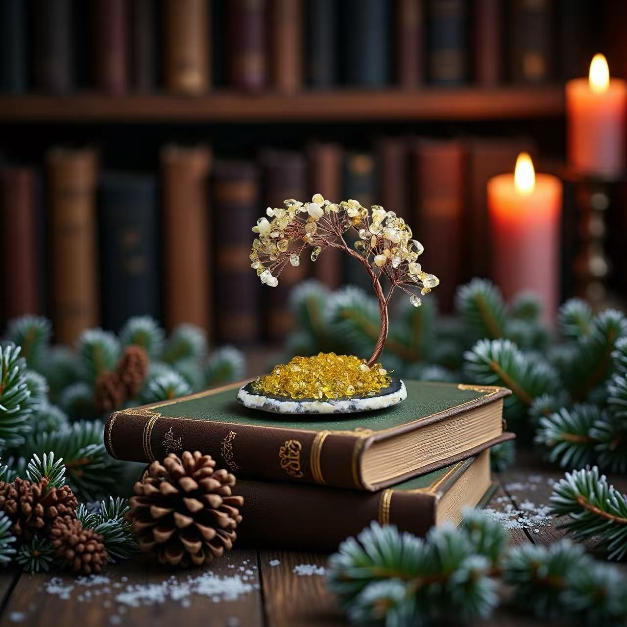 Mini Crystal Tree With Agate Base