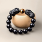 Obsidian × Tiger’s Eye × Dual Pi Xiu Energy Bracelet